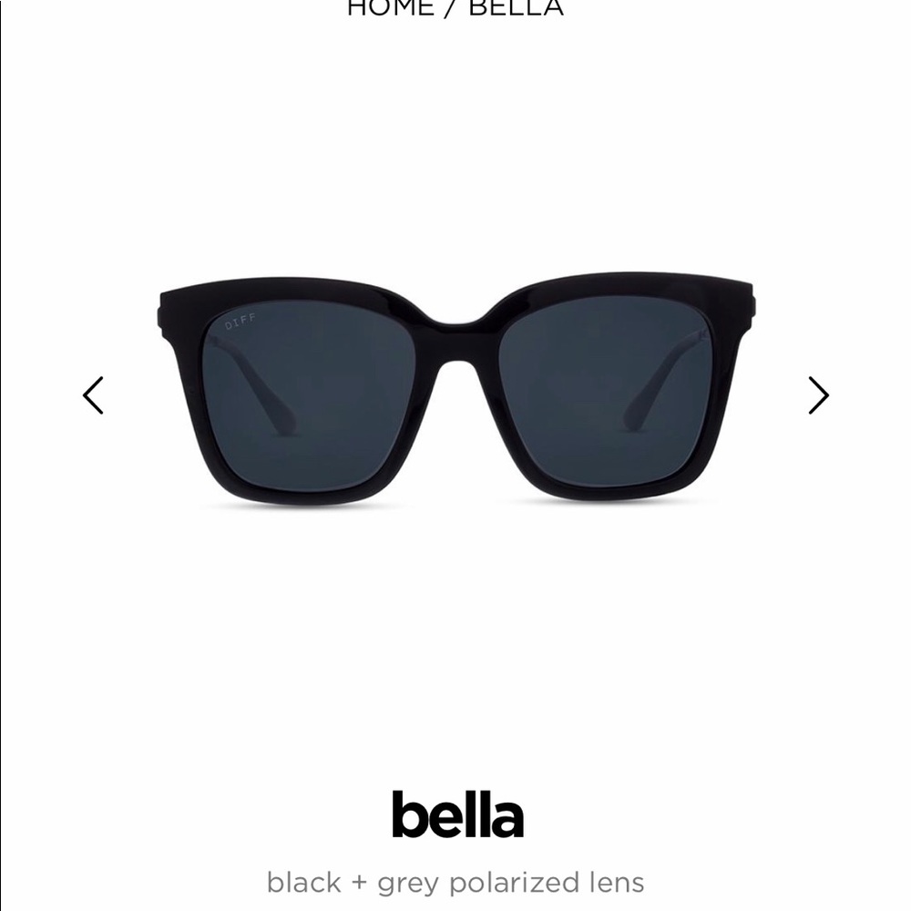 DIFF sunglasses. Bella Black, NIB
